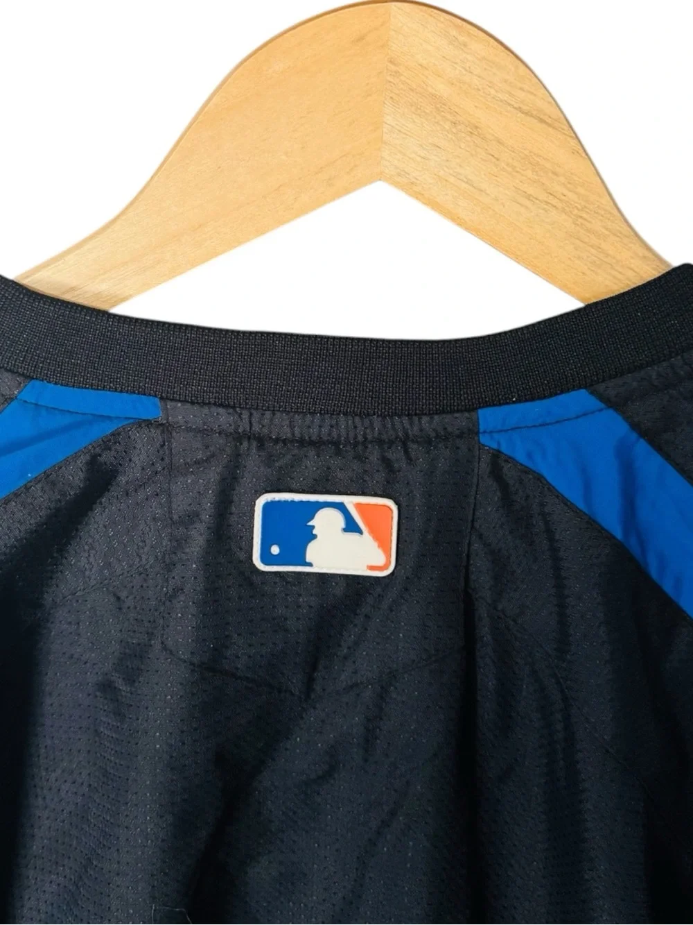 NEW YORK METS Baseball Jacket Windbreaker Dugout Majestic MLB Collection Mens